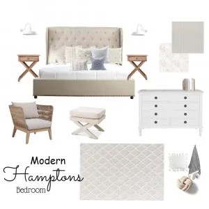 Modern Hamptons Bedroom Interior Design Mood Board by LizM on Style Sourcebook