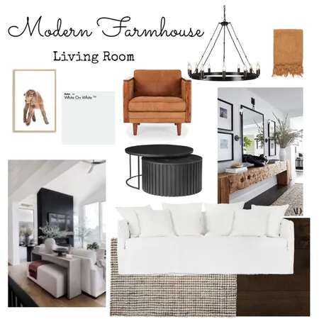 Modern Farmhouse Living Room - 1 Interior Design Mood Board by AmandaScovern on Style Sourcebook