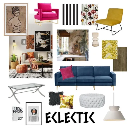 Eclectic Interior Design Mood Board by On Point Staging and Design on Style Sourcebook