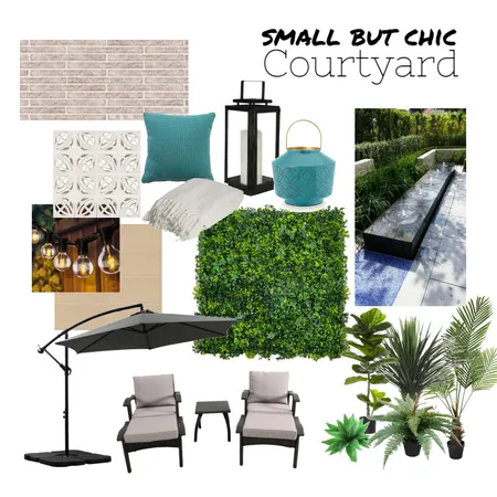 Small but Chic Courtyard Interior Design Mood Board by drl86 on Style Sourcebook