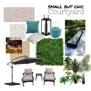 Small but Chic Courtyard Interior Design Mood Board by drl86 on Style Sourcebook
