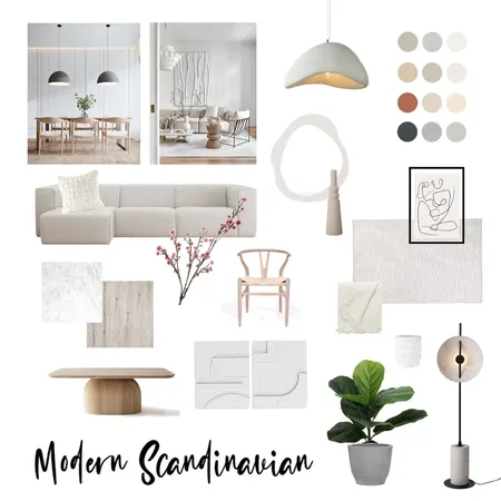 Modern Scandinavian Interior Design Mood Board by On Point Staging and Design on Style Sourcebook