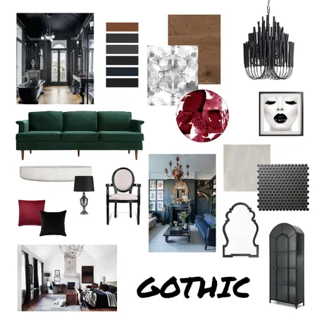 Gothic Interior Design Mood Board by On Point Staging and Design on Style Sourcebook