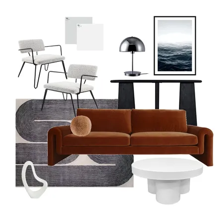 Accented Achromatic Living Room 6/2/23 Interior Design Mood Board by Jefsie Khushu on Style Sourcebook