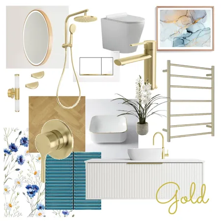 Gold - BW Tiles Interior Design Mood Board by CSugden on Style Sourcebook