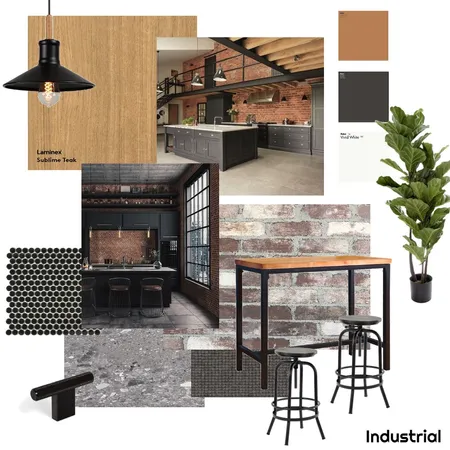 Industrial Kitchen Interior Design Mood Board by StudioSabs on Style Sourcebook