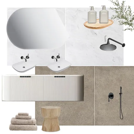 Bathroom Sample Board Interior Design Mood Board by kimmaiii on Style Sourcebook
