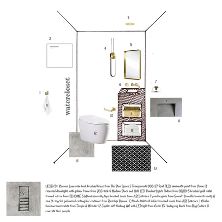IDI Module 9 WC Interior Design Mood Board by Detsign on Style Sourcebook