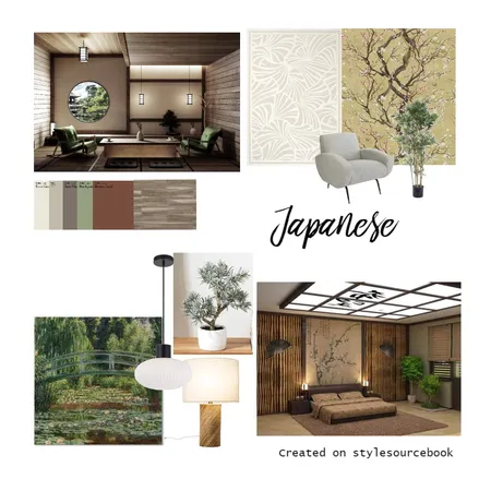 Japanese Interior Design Mood Board by Rob Prowse on Style Sourcebook