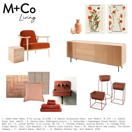 Warm and Cosy Interior Design Mood Board by M+Co Living on Style Sourcebook