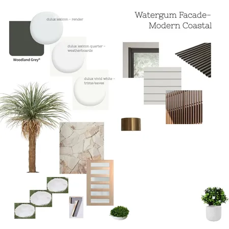 Watergum Facade + Exterior Interior Design Mood Board by FOXKO on Style Sourcebook