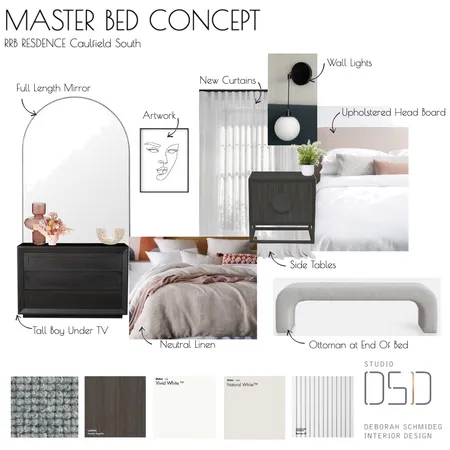 MASTER BED CONCEPT Interior Design Mood Board by Debschmideg on Style Sourcebook