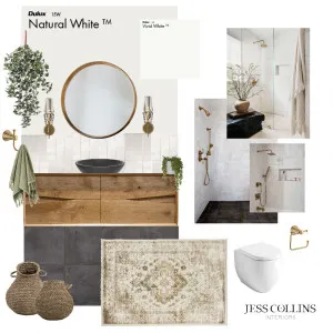 Victorian Terrace Ensuite Interior Design Mood Board by Jess Collins Interiors on Style Sourcebook