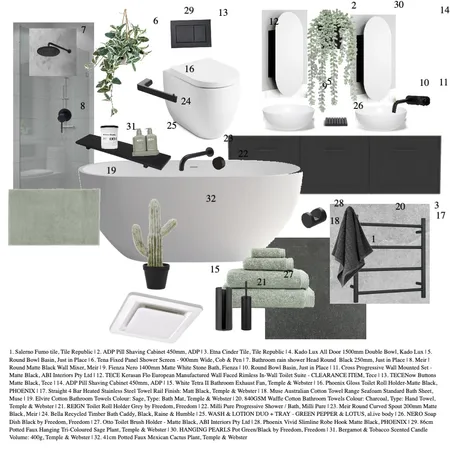 bathroom Interior Design Mood Board by chanellestride1 on Style Sourcebook