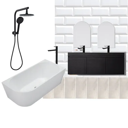 Golf Links Bathroom Grey Vanity Interior Design Mood Board by Kristine Ham on Style Sourcebook