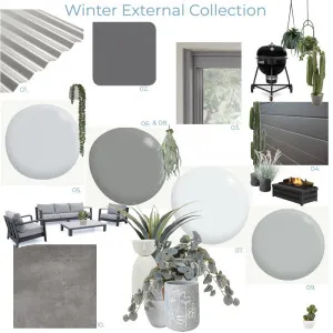 Winter External Collection Interior Design Mood Board by Altitude Homes on Style Sourcebook