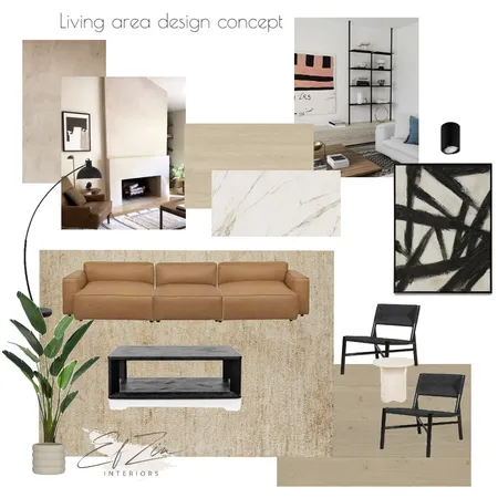 Hindmarsh island - Living Interior Design Mood Board by EF ZIN Interiors on Style Sourcebook