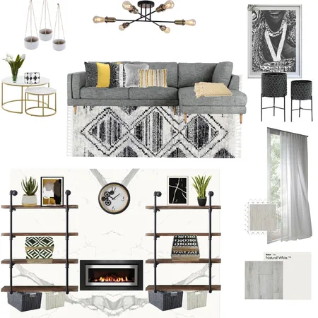 Mod 9_Geometric Greyze_Living room Interior Design Mood Board by Claudia Hendrickse on Style Sourcebook