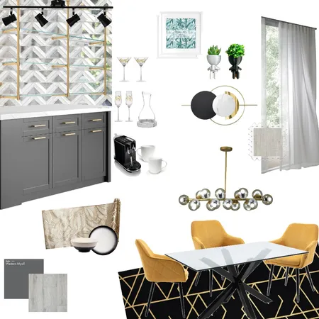 Mod 9_Geometric Greyze_Dining room Interior Design Mood Board by Claudia Hendrickse on Style Sourcebook