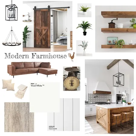 Modern Farmhouse Interior Design Mood Board by dunja_louw on Style Sourcebook