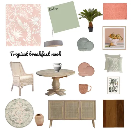 Tropical breakfast nook Interior Design Mood Board by Opal on Style Sourcebook