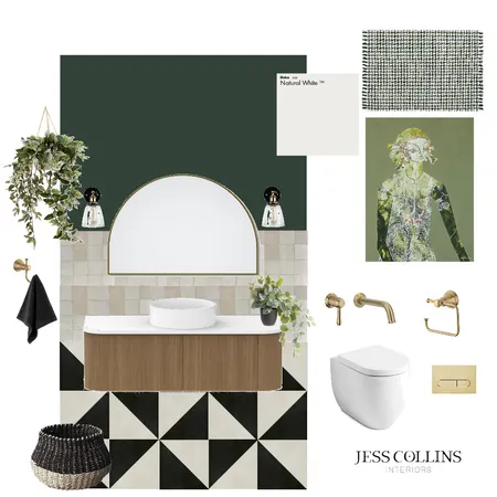 Powder Room 2 Interior Design Mood Board by Jess Collins Interiors on Style Sourcebook