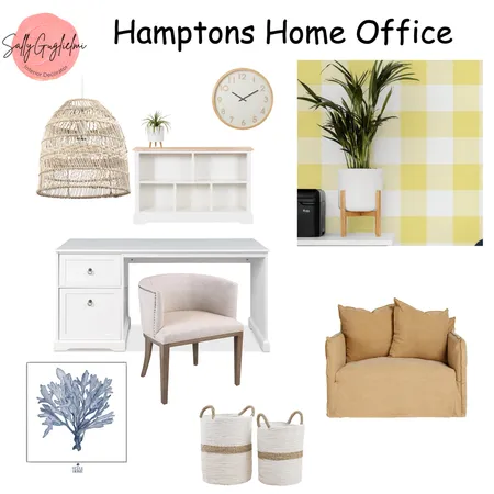 Hamptons home office Interior Design Mood Board by sally guglielmi on Style Sourcebook