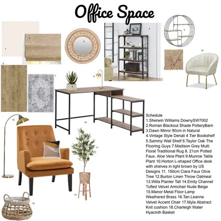 Module 9 office Interior Design Mood Board by alana2324 on Style Sourcebook
