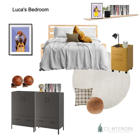 Luca's bedroom Interior Design Mood Board by CSInteriors on Style Sourcebook