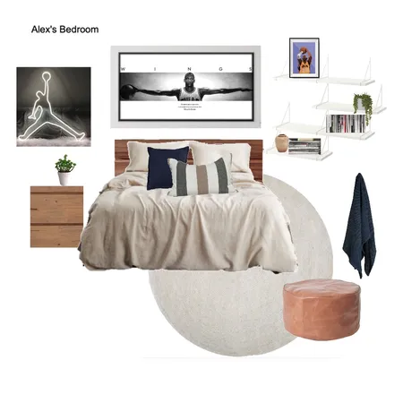 Alex's Bedroom Interior Design Mood Board by CSInteriors on Style Sourcebook