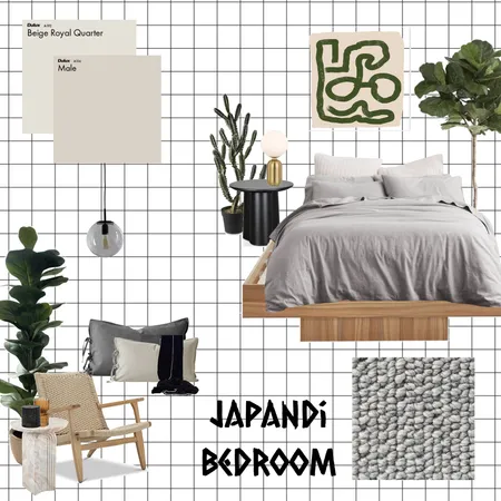japandi bedroom Interior Design Mood Board by Litha on Style Sourcebook