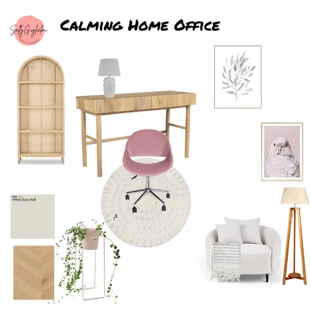 Calm Home office Interior Design Mood Board by sally guglielmi on Style Sourcebook