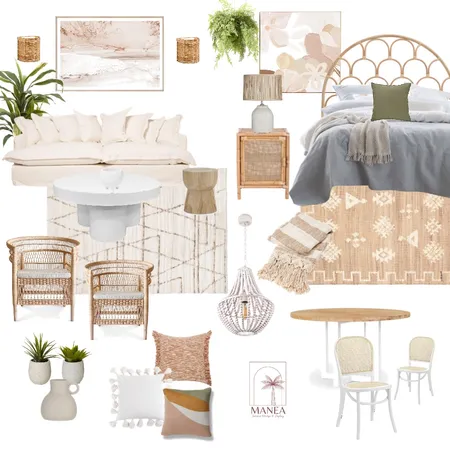 Boho Home Interior Design Mood Board by Manea Interiors on Style Sourcebook