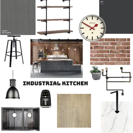 Industrial Kitchen Interior Design Mood Board by Alison McEwan on Style Sourcebook