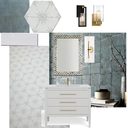 SURBHI POWDER BATH Interior Design Mood Board by rachna mody on Style Sourcebook