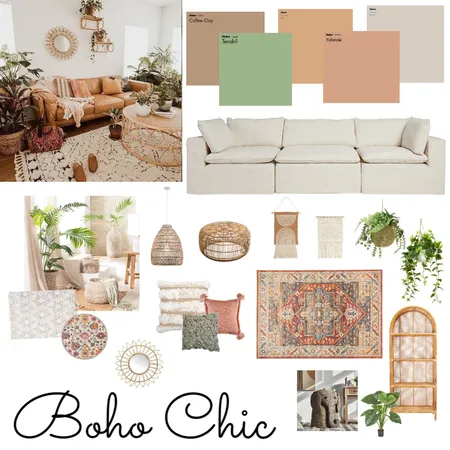Boho Chic Mood Board Interior Design Mood Board by hannahmccoy on Style Sourcebook