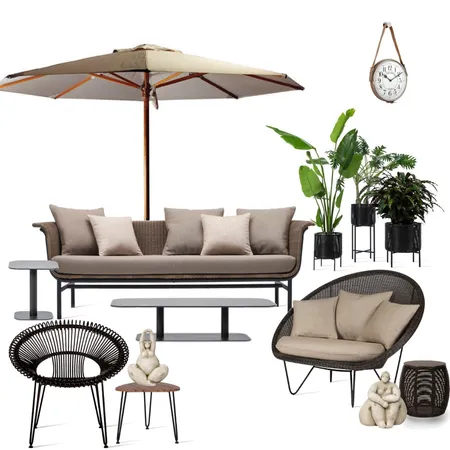Mono & Earth Outdoors Interior Design Mood Board by Cotswold Furniture on Style Sourcebook