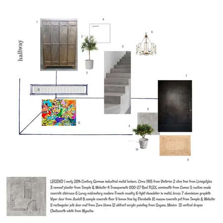 IDI Module 9 hallway Interior Design Mood Board by Detsign on Style Sourcebook