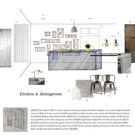 IDI Module 9 kitchen Interior Design Mood Board by Detsign on Style Sourcebook