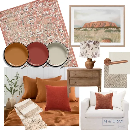 Country Chic - Bedroom Interior Design Mood Board by M & Gray Design on Style Sourcebook