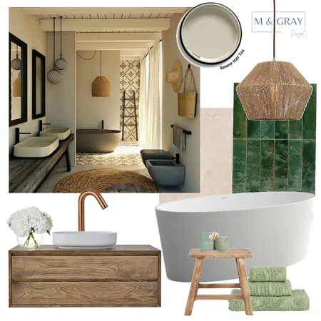 Country Chic - Bathroom Interior Design Mood Board by M & Gray Design on Style Sourcebook