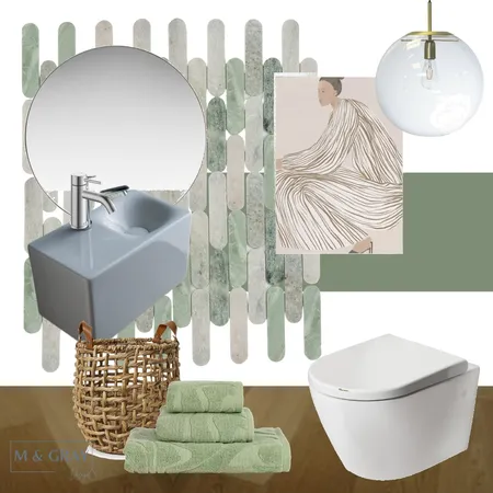 WC Interior Design Mood Board by M & Gray Design on Style Sourcebook