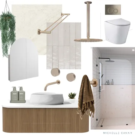 Organic Bathroom Renovation Interior Design Mood Board by Michelle Canny Interiors on Style Sourcebook