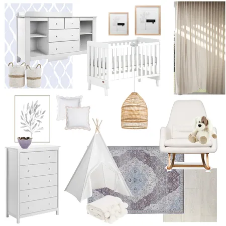Purple White Interior Design Mood Board by ehale on Style Sourcebook