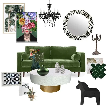 Hollywood Glam Interior Design Mood Board by inspirebyMJ on Style Sourcebook