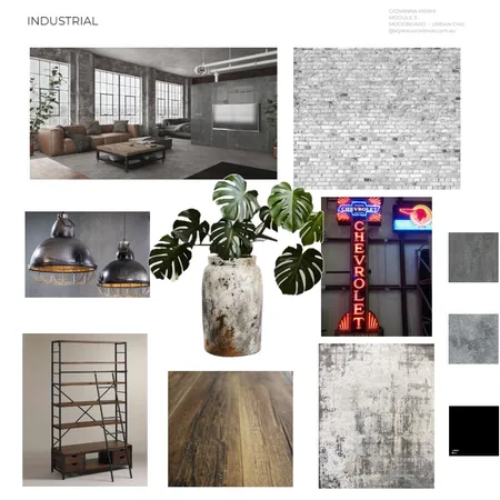 INDUSTRIAL  MODULE 3 Interior Design Mood Board by Giannella on Style Sourcebook