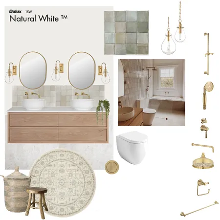 Master Bathroom Draft Interior Design Mood Board by Jess Collins Interiors on Style Sourcebook