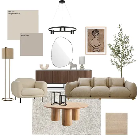 living contemp Interior Design Mood Board by justingorne on Style Sourcebook