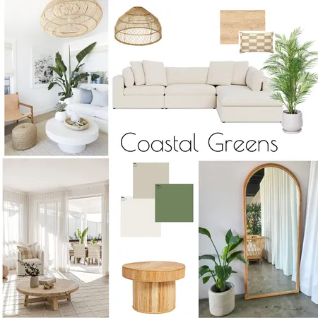 Coastal Greens Interior Design Mood Board by kassymahon on Style Sourcebook