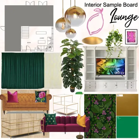 Module 9 - Lounge Interior Design Mood Board by alyssa.k on Style Sourcebook